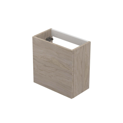 INK Contra/Enter Fonteinkast - 40x22x40cm - 1 deur - push to open of tbv grepen - universeel draaiend - MFC - Ivoor eiken