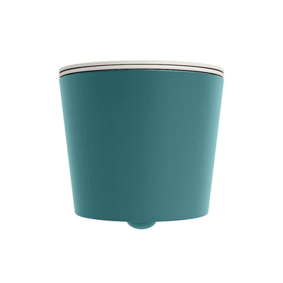 MONDIAZ LAVIE WC suspendu - 36x53cm - sans bride - Linen (offwhite) - softclose - quick-release - abattant WC - Smag (bleu)