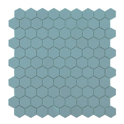 By goof mosaïque hexagonale jade 29.5x29.5cm carrelage mural mosaïque vert mat