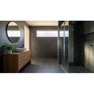 ÉCHANTILLON Terravito Cozino Carrelage de sol et de mur - 60x60cm - rectifié - noir mat