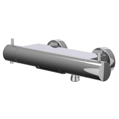 IVY Bond Badthermostaatkraan opbouw - Cooltouch - cascade uitloop - Chroom