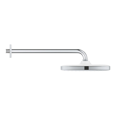 GROHE tempesta ensemble de douche de tête : douche de tête 25x25cm avec 1 jet avec bras de douche mural 38cm blanc/chrome