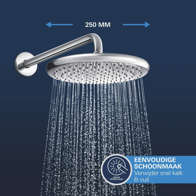 Grohe QuickFix Precision Thermostat Perfect Inbouw Douchesysteem - Vitalio Start 250 hoofddouche - chroom