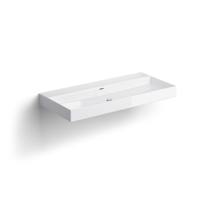Clou Wash Me lavabo 90x42x8cm sans bonde Céramique Blanc