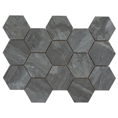 Terravito Ivello wandtegel - 32.5x22.5cm - Natuursteen look - Dark gepolijst (zwart)