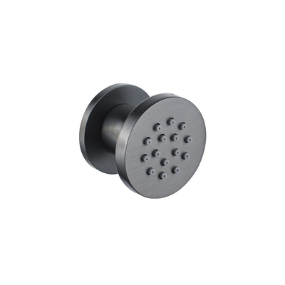 Fortifura Calvi zijdouche - 5cm - rond - PVD - geborsteld gunmetal (antraciet)
