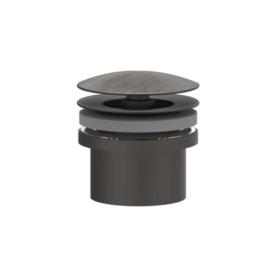 IVY Design Afvoerplug - always open - RVS316 - geborsteld carbon black PVD