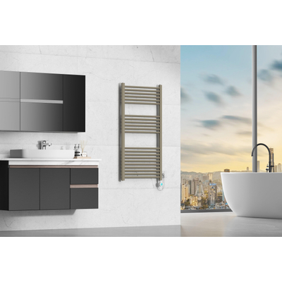FugaFlow Eccelente Caloro Radiateur électrique - 120x60cm - 600 watts - taupe
