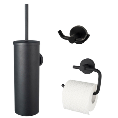 Haceka Kosmos Ensemble WC - 3 pièces - Noir mat