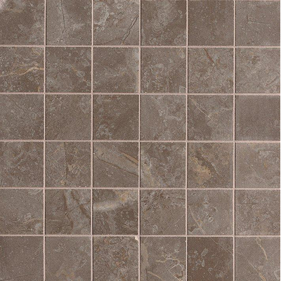 Fap Ceramiche Roma Stone Mosaico Gold Pietra Brown Macro Mosaico Carrelage sol soyeux - 30x30cm - Brown (marron)