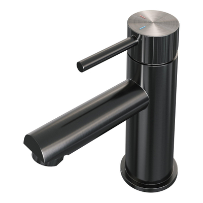 BRAUER Stripe Mitigeur lavabo bas en applique - modèle A - gunmetal brossé PVD