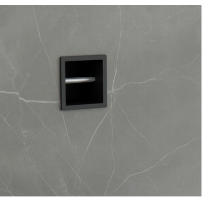 FugaFlow Eccelente Acces porte-rouleau papier toilette - encastrable - 17.3x17.3x8.7cm - noir mat