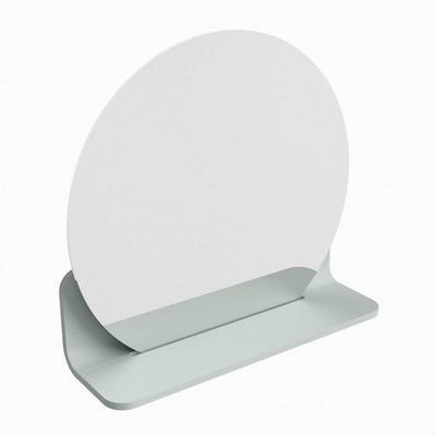 Mondiaz SPOT miroir – Ø 40 cm – avec tablette – Greey (vert clair/gris)