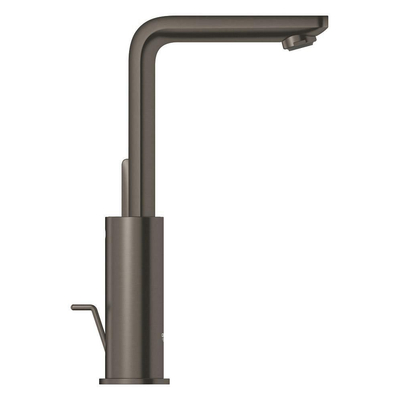 Grohe Lineare Waterbesparende Wastafelkraan - L-Size - met waste - draaibare gegoten uitloop - brushed hard graphite (antraciet)