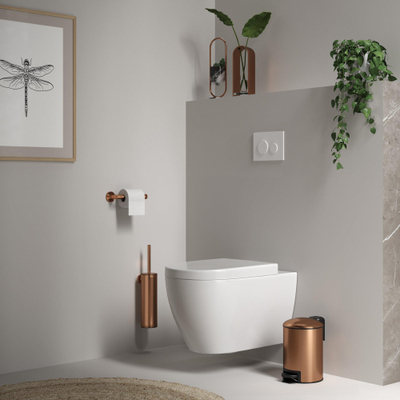 Brauer Copper Edition Toiletborstelhouder - wand - PVD - geborsteld koper