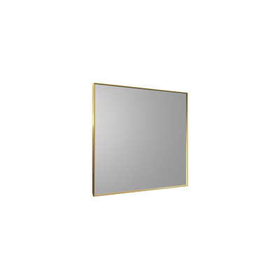 Thebalux Type N 80x70cm Miroir mural rectangulaire avec éclairage aluminium laiton