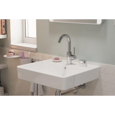 Hansgrohe Zesis S Robinet‑mélangeur pour lavabo – 21 cm – mono‑commande – CoolStart – bec pivotant – bonde Push‑Open – chrome