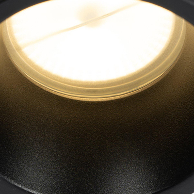 QAZQA Dept spot encastrable - set de 4 - 10.5x10.5x10.4cm - dimmable - IP44 - noir mat