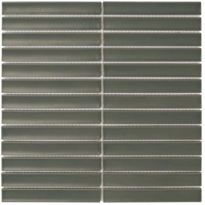 The Mosaic Factory Sevilla mozaïektegel - 30x30cm - 8mm - rechthoek - mat army green (groen)