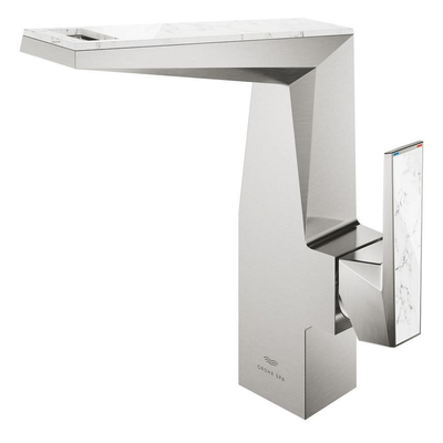 Grohe Allure brilliant private collection wastafelkraan L-Size white att. supersteel