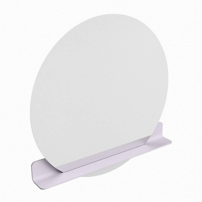 Mondiaz SPOT miroir – Ø 100 cm – avec tablette – Cale (gris clair)