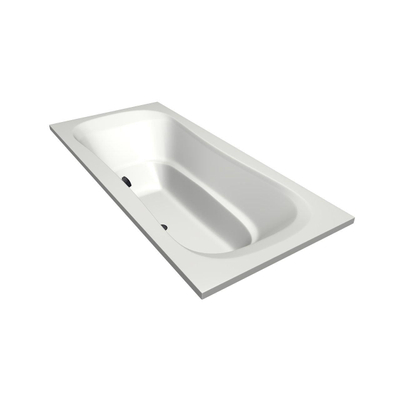 Xenz Nassau Baignoire duo - 200x90x52 - bonde au milieu - acrylique - blanc
