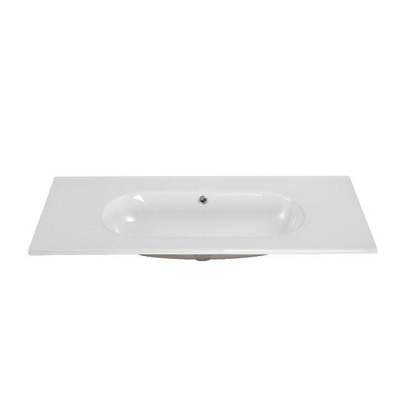 Saniclass Chaci Lavabo - 100x46x14cm - sans trous de robinet - céramique - blanc