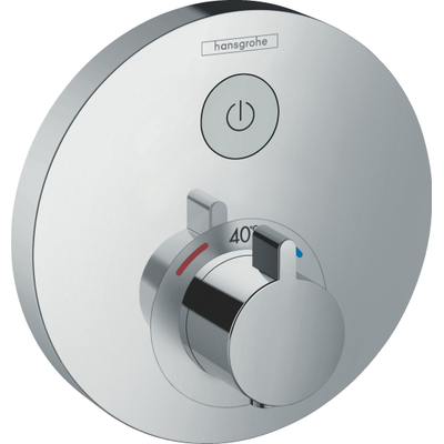 Hansgrohe ShowerSelect S afbouwdeel voor inbouwkraan thermostatisch met 1 stopkraan voor 1 douchefunctie chroom