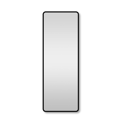Saniclass Retro Line 2.0 Rectangle Miroir rectangulaire 140x50cm arrondi cadre noir mat