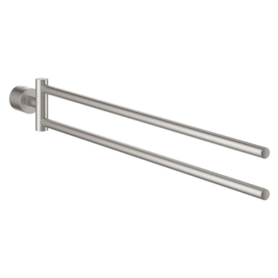 GROHE Atrio Porte-serviettes - 48,9 cm - double - pivotant - super acier