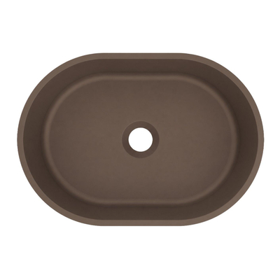 Arcqua Case Opbouw Waskom - ovaal - 40x28cm - mat chocola