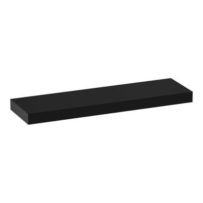 BRAUER Creek topblad vrijhangend - 160x50x10cm - mat zwart OUTLETSTORE