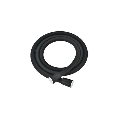 Fugaflow Eccelente Sobrado Ensemble de barre de douche - coude de raccordement mural intégré - flexible de douche lisse - noir mat