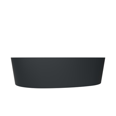 Arcqua Rocker Waskom - opbouw - organisch - links - 50x37cm - mat antraciet TWEEDEKANS