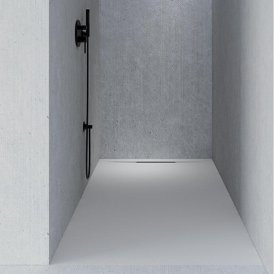 Riho Isola douchebak - 100x100x3cm - vierkant - composietmarmer - mat wit