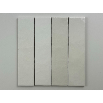 ÉCHANTILLON Terravito Mellina Carrelage mural en céramique - 6x24.6cm - 8mm - Blanc