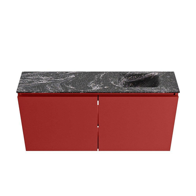 MONDIAZ TURE-DLUX Meuble de WC 100 cm Fire. Lavabo EDEN Lava position droite. Avec 1 trou de robinet.