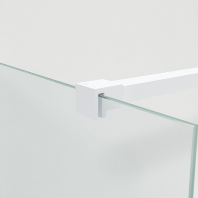 Saniclass Bellini inloopdouche 60x200cm helder glas mat wit SHOWROOMMODEL