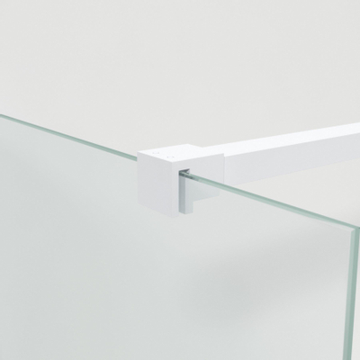 Saniclass Bellini inloopdouche - 60x200cm - helder glas - mat wit