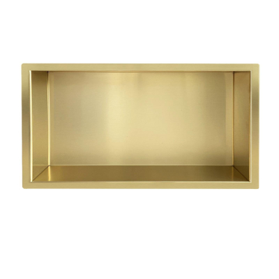 Saniclass Hide luxe Inbouwnis - 30x60x7cm - met flens - goud geborsteld