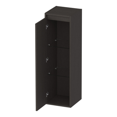 BRAUER Adore badkamerkast - 120x35x35cm - met 1 deur greeploos linksdraaiend Timber Anthracite