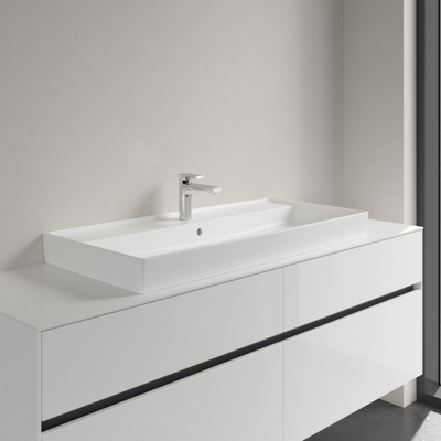 Villeroy & Boch Collaro Lavabo pour meuble 100x47cm 1 trou de robinet avec trop-plein Ceramic+ Stone white