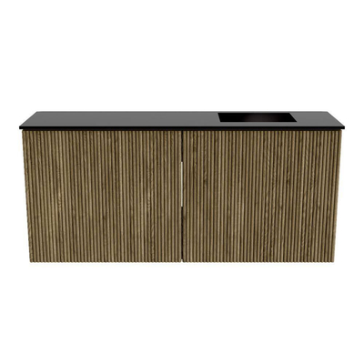 Mondiaz JOYA 90cm toiletmeubel - kleur Dusk - Wastafel FAYE positie Rechts 1 kraangat kleur Urban.
