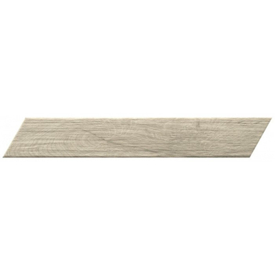 Fap Ceramiche Fapnest carrelage mural et de sol - 7.5x45cm - 9mm - Rectangulaire - Aspect bois - Argent Chevron Mat
