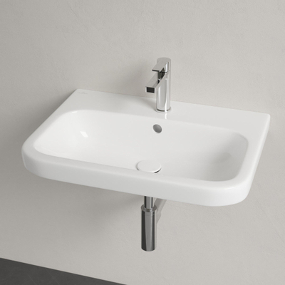Villeroy & Boch Architectura wastafel - 65x47cm - met kraangat - met overloop cermic+ - White Alpine (glans wit)