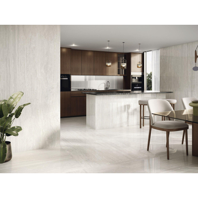 SAMPLE Baldocer Cerámica Venice carreau de sol et de mur aspect pierre naturelle Blanc poli