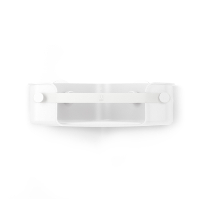 Umbra Flex panier de douche - 30x19x9cm - montage d'angle - auto-adhésif - ABS Blanc