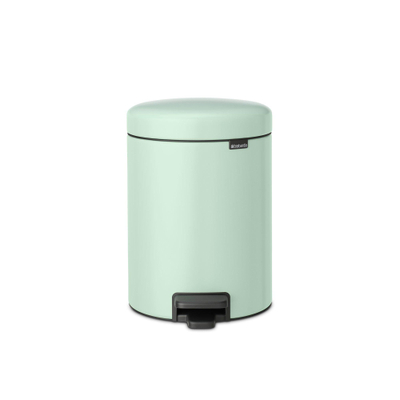 Brabantia NewIcon Poubelle à pédale - 5 litres - seau intérieur en plastique - jade green