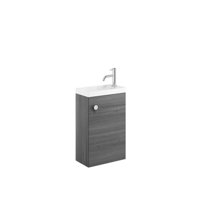 Crosswater Alo ensemble lavabo pour WC - 40x22cm - steelwood