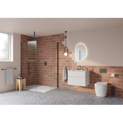 Crosswater 3ONE6 Crossbox partie de finition - thermostatique - 2 voies - ardoise